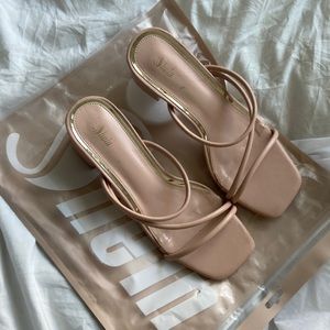 Shein Square Toe Block Heels